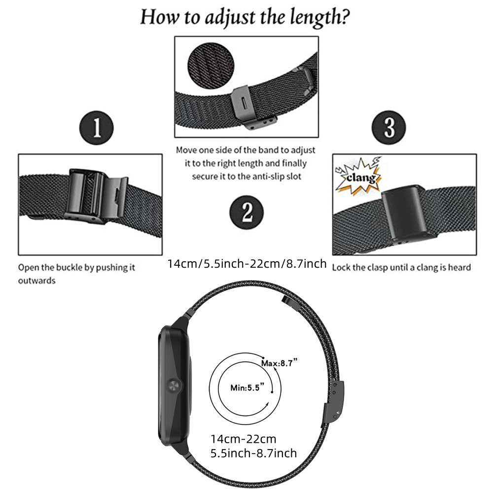 Metal Bands for OPPO Watch 41m - Mesh Strap Metal avaliação e preço
