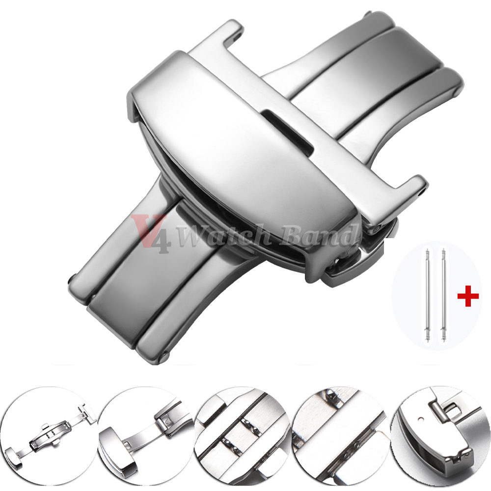 Polished Matte Double Button W - Butterfly Clasp Deployant avaliação e preço