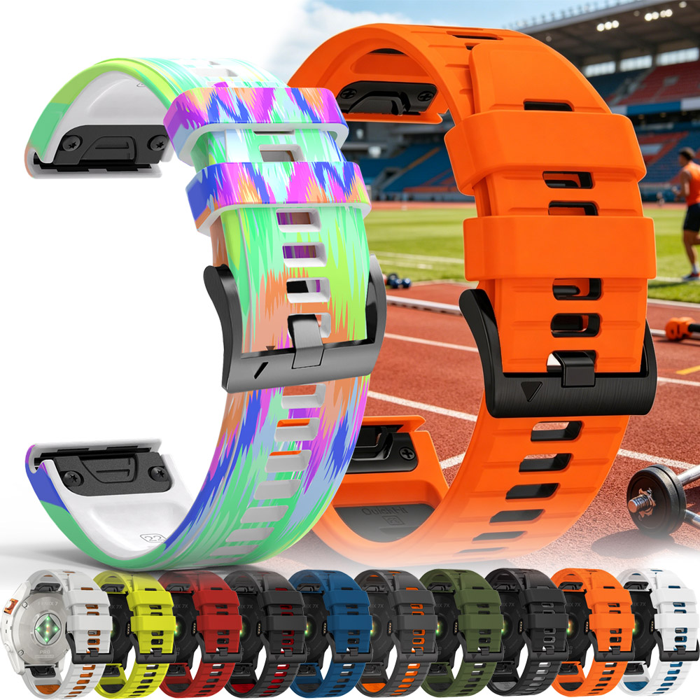 Outdoor Sports 22mm Silicone W - Silicone Watch Band 22Mm avaliação e preço