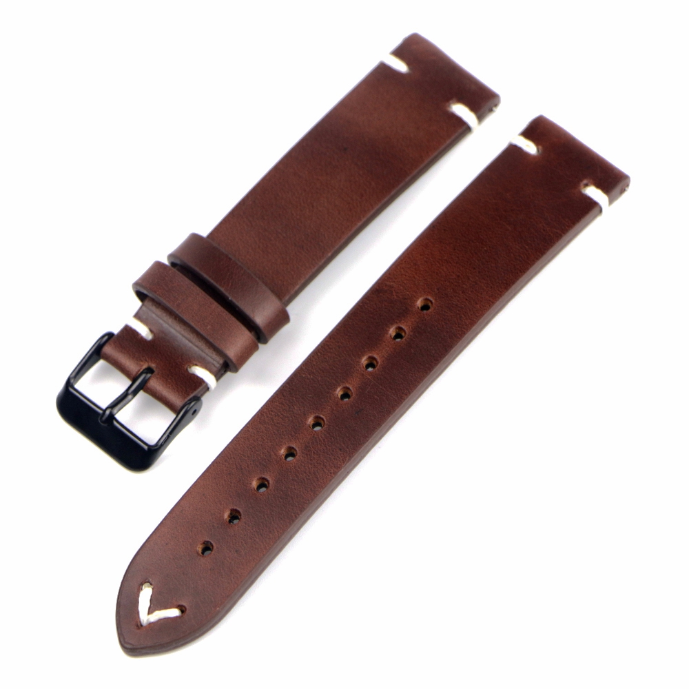 Vintage Genuine 18mm 19mm 20mm - Suede Strap Watch avaliação e preço