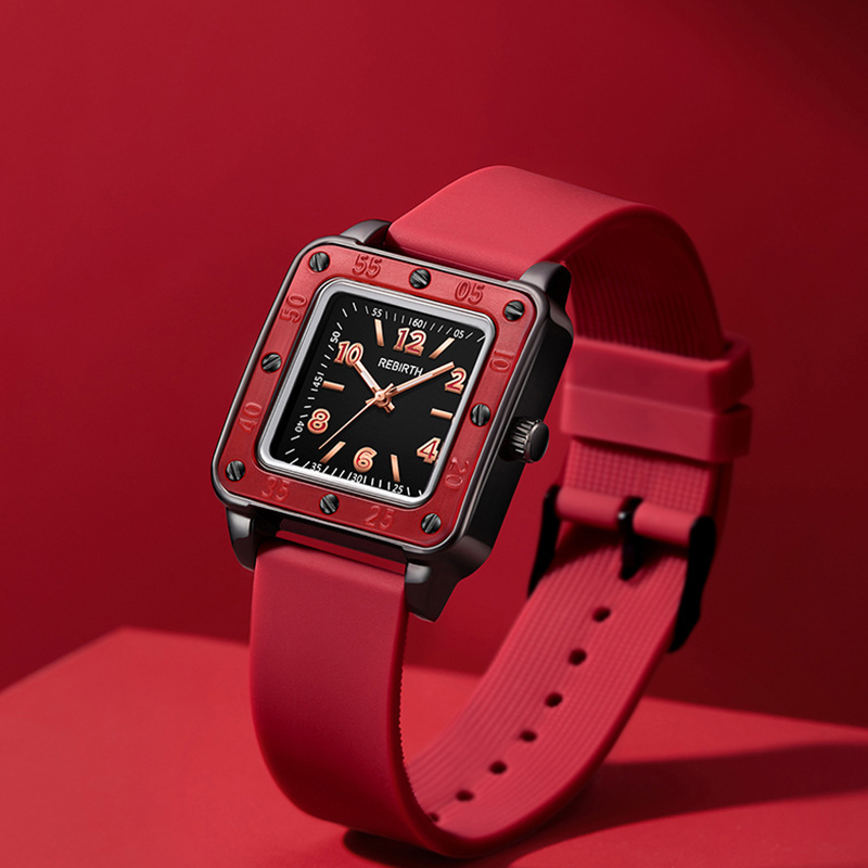 Square Silicone Band Women Wat - Silicone Band Women avaliação e preço