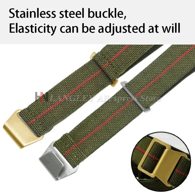 Elastic Nylon Watch Band for S - Parachute Strap Elastic avaliação e preço