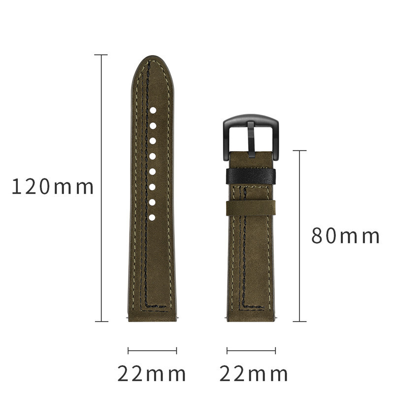 22mm Quick Release Leather Wat - Leather Strap Quick Release avaliação e preço