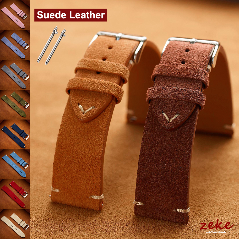Brown Genuine Leather Watch Ba - Suede Strap Watch avaliação e preço