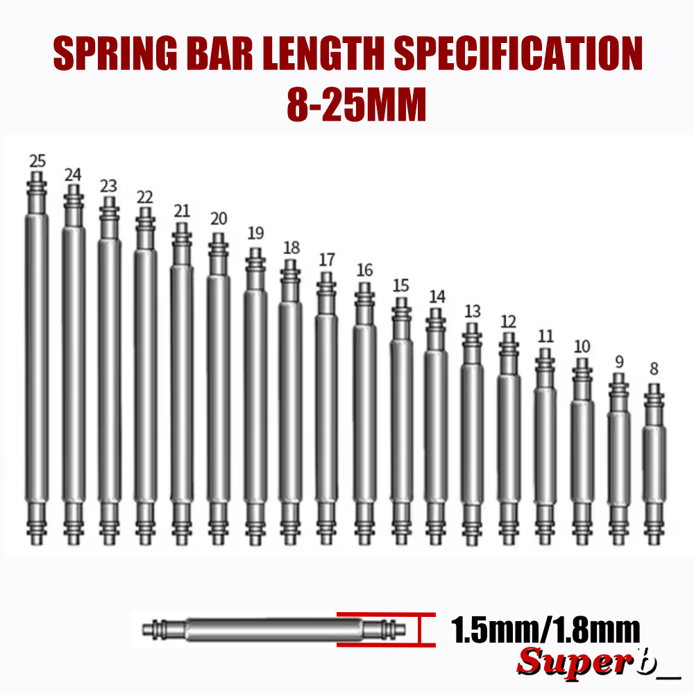 360pcs Dia 1.3mm/1.5mm/1.8mm S - Spring Bar Tool Set avaliação e preço