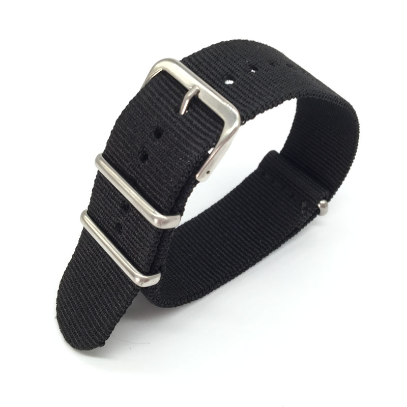 Black Nylon Strap for 16mm 18m - Nato Strap Nylon avaliação e preço