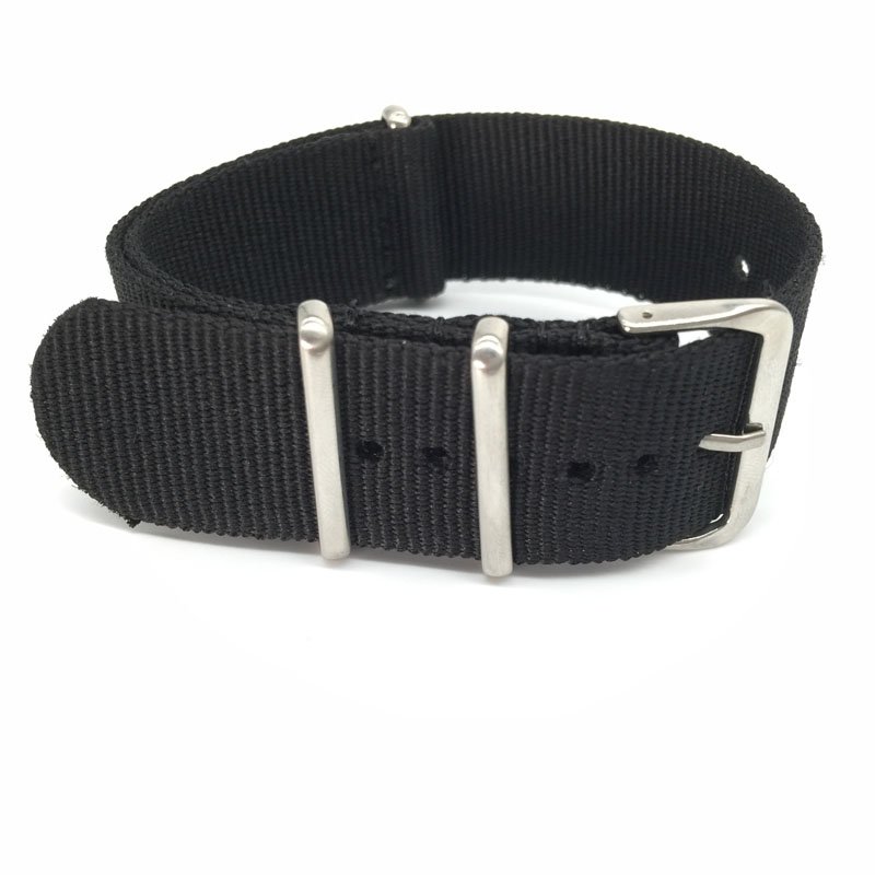 Black Nylon Strap for 16mm 18m - Nato Strap Nylon avaliação e preço