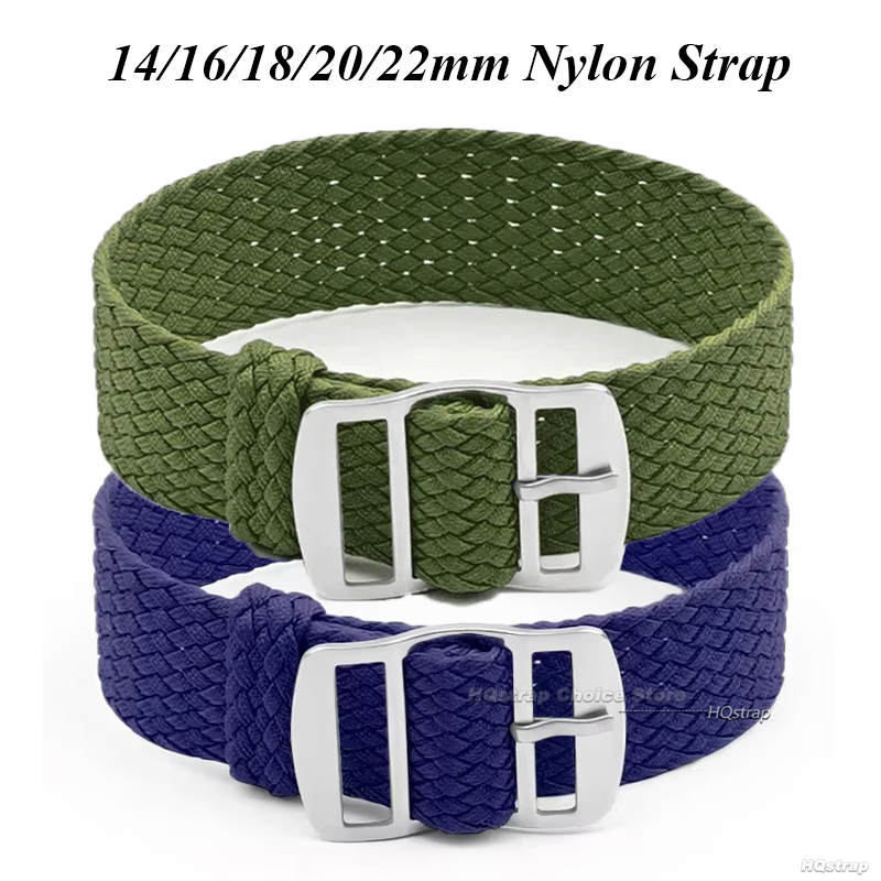 16mm 18mm 20mm 22mm Strap for  - Perlon Strap Woven avaliação e preço