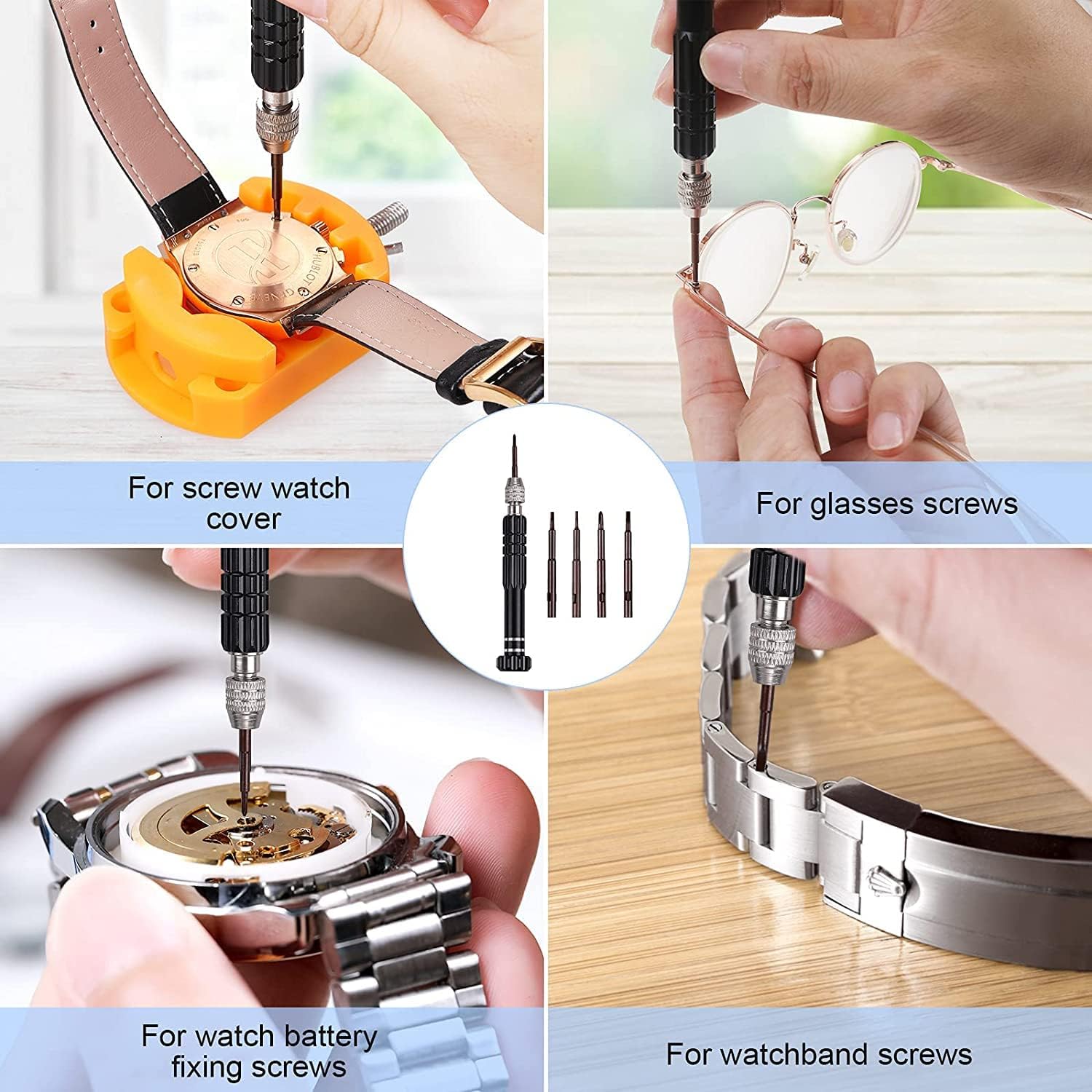 32 pcs Watch Battery Replaceme - Spring Bar Tool Set avaliação e preço