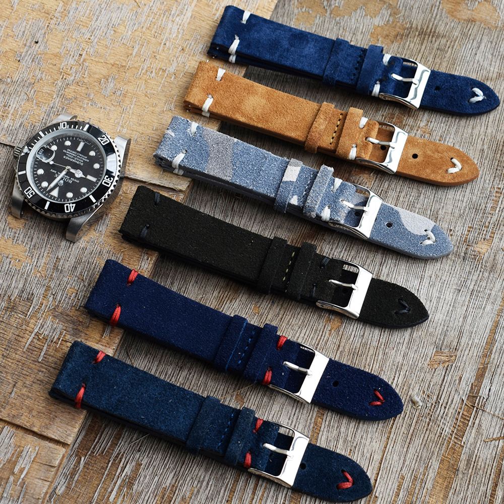 High Quality Vintage Suede Lea - Suede Strap Watch avaliação e preço