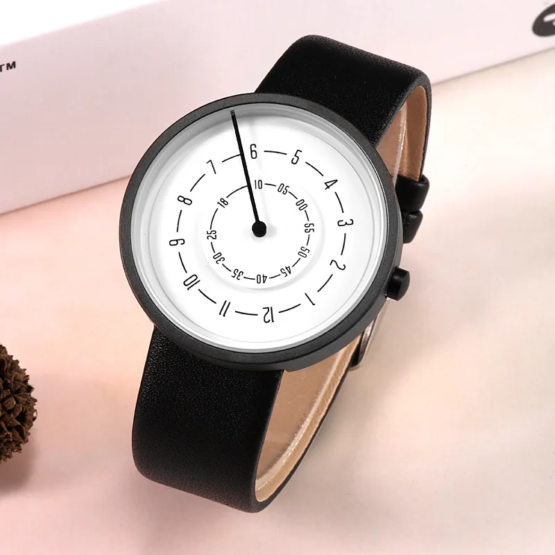 2020 Creative Watches Fashion  - Leather Watch Band Men avaliação e preço