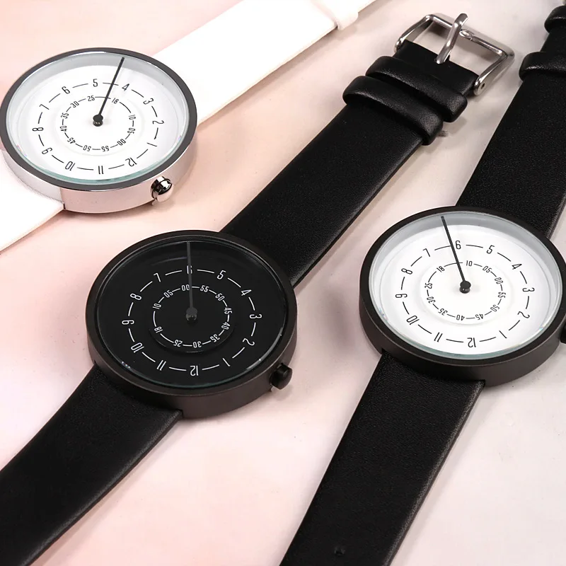 2020 Creative Watches Fashion  - Leather Watch Band Men avaliação e preço