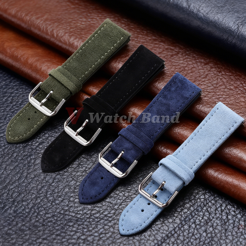 18/19/20/22mm Watch Band Genui - Suede Strap Watch avaliação e preço