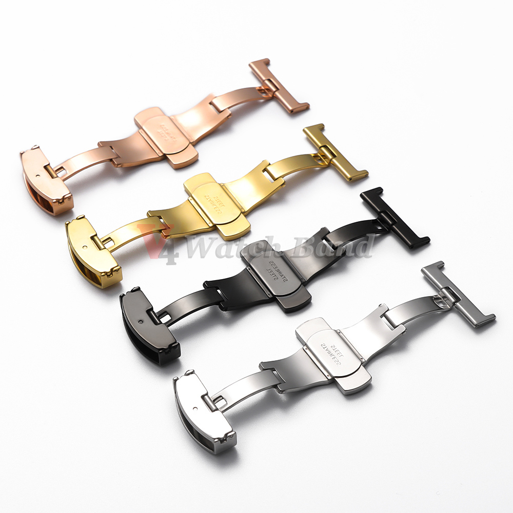 Stainless Steel Clasp Strap fo - Butterfly Clasp Deployant avaliação e preço