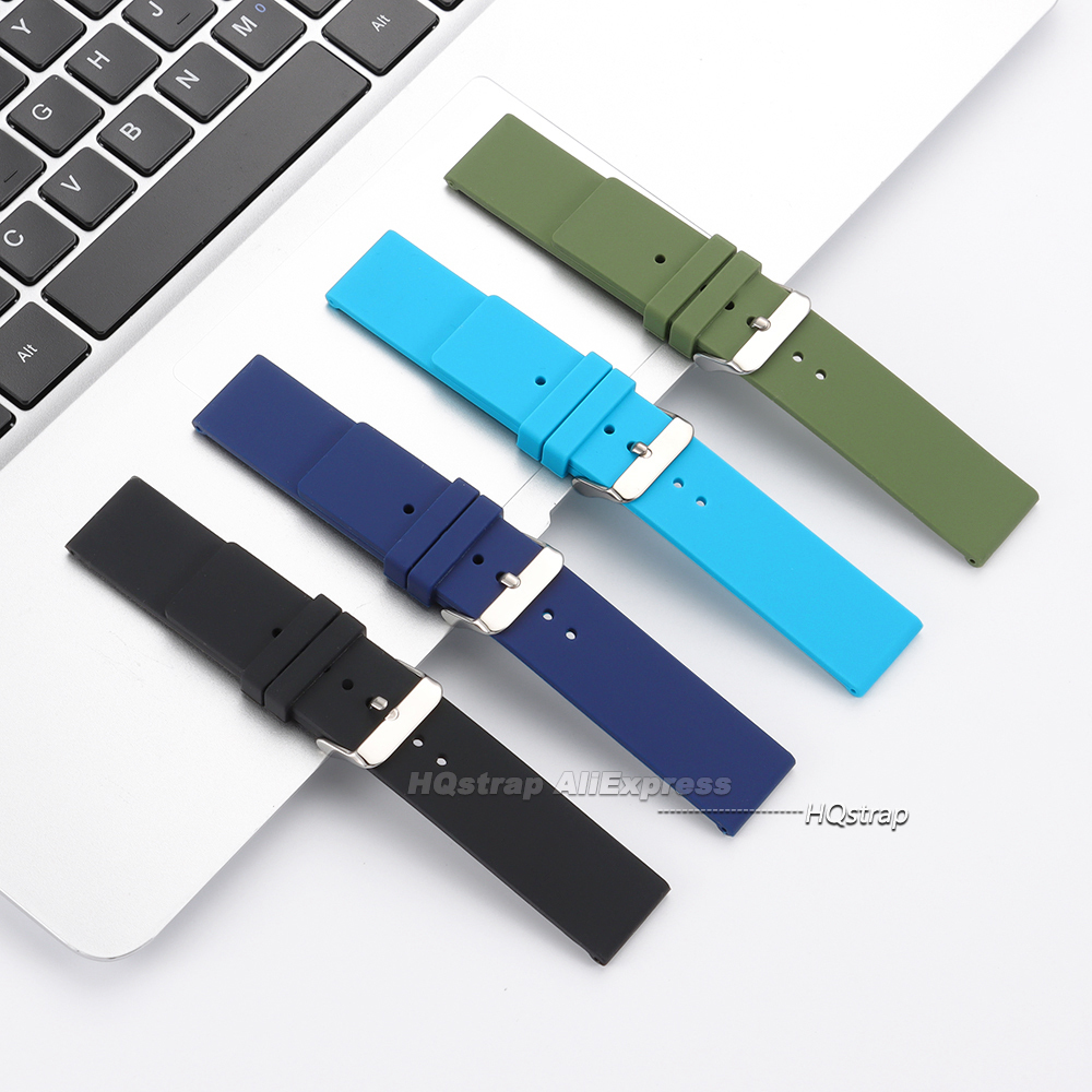 New Silicone Watch Strap 12mm  - Silicone Watch Band 22Mm avaliação e preço