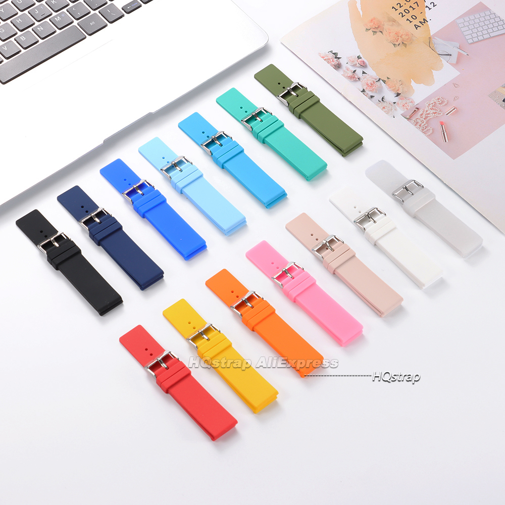 New Silicone Watch Strap 12mm  - Silicone Watch Band 22Mm avaliação e preço