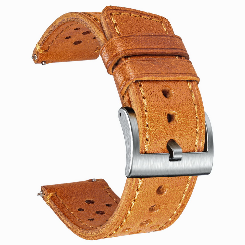 Hemsut Cowhide Watch Band Quic - Leather Strap Quick Release avaliação e preço
