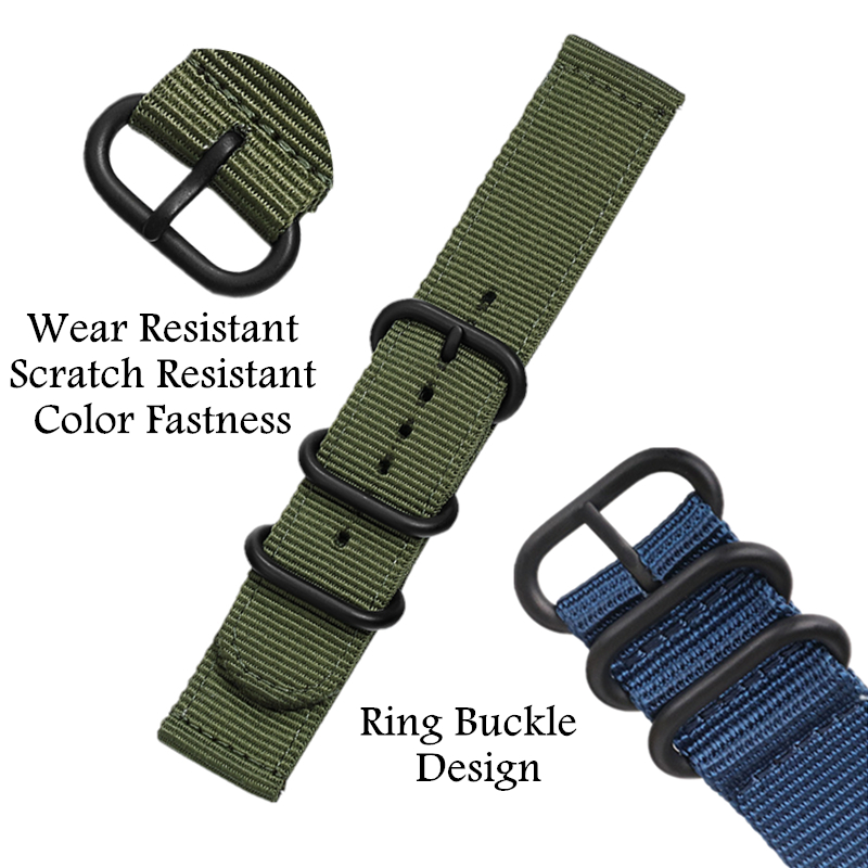 20mm 22 mm Canvas Sport Nylon  - Canvas Strap Watch avaliação e preço