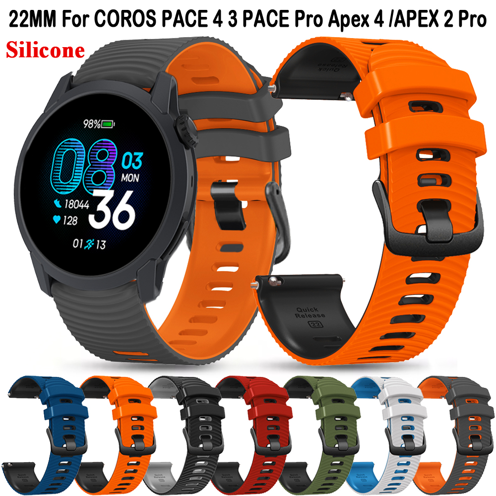 For COROS Apex 4 42mm/APEX 2 P - Silicone Watch Band 22Mm avaliação e preço