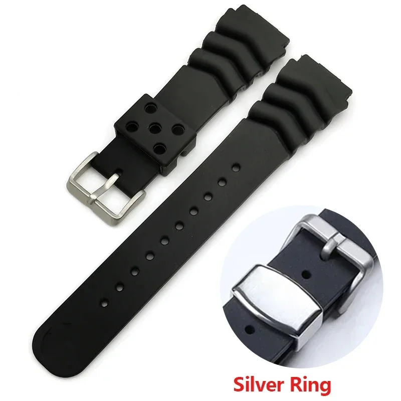 Resin Watch Band for Seiko 20  - Rubber Strap Diver avaliação e preço