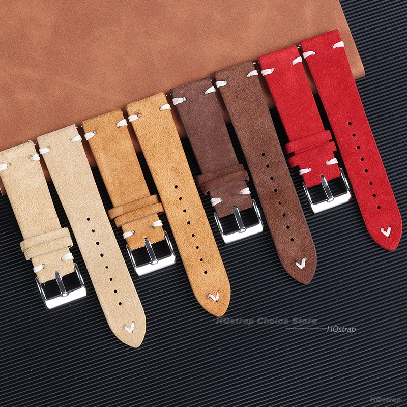 18mm 20mm 22mm High Quality Su - Suede Strap Watch avaliação e preço