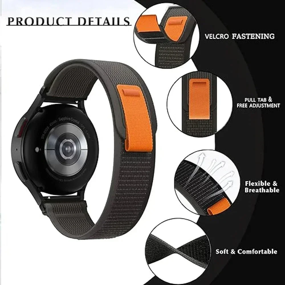 20/22mm Trail Loop Watchband F - Sport Loop Velcro avaliação e preço