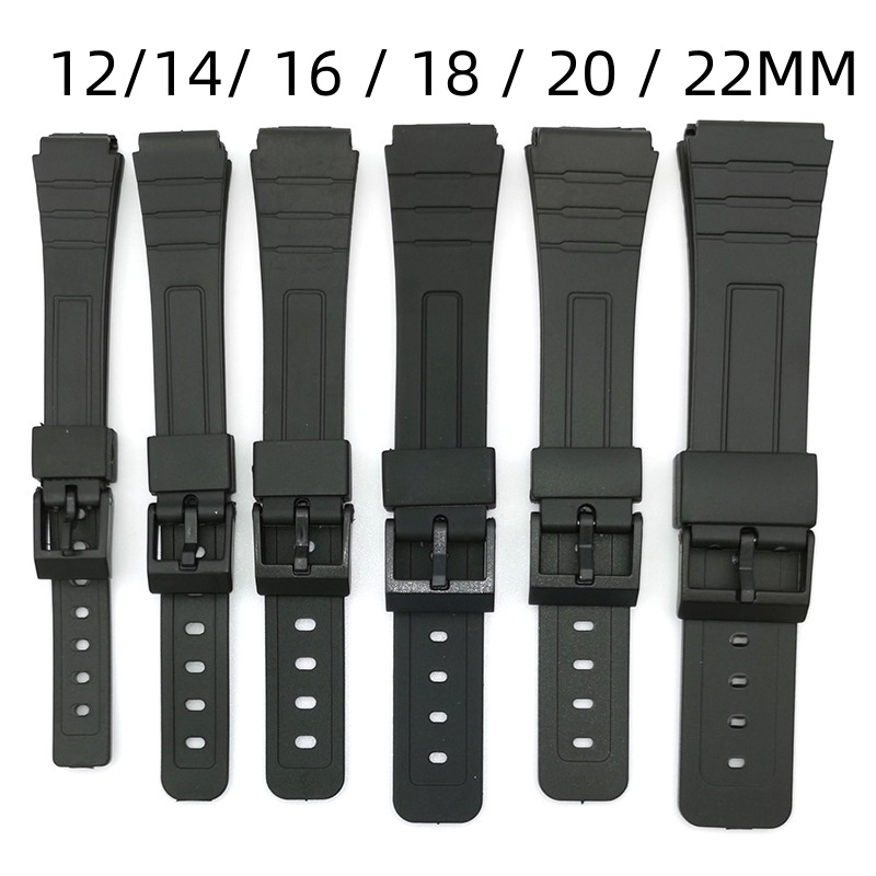 12 /14/16/18/20/22mm For CASIO - Rubber Strap Diver avaliação e preço